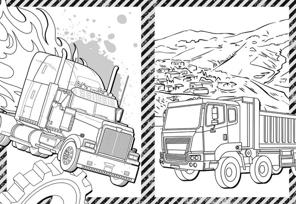 Mighty Trucks 1000 Stickers & Colour