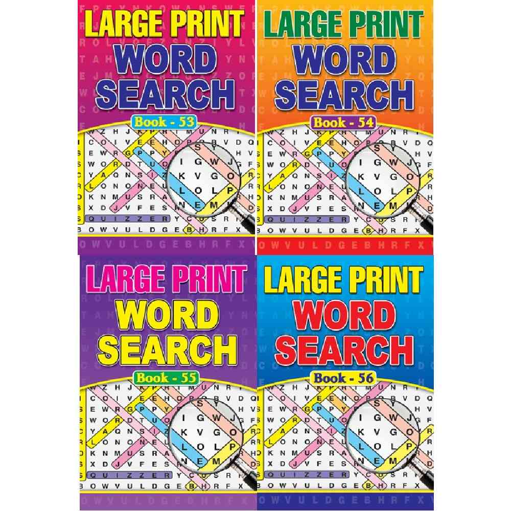A4 Wordsearch 53-56 x48 AVAILABLE DECEMBER
