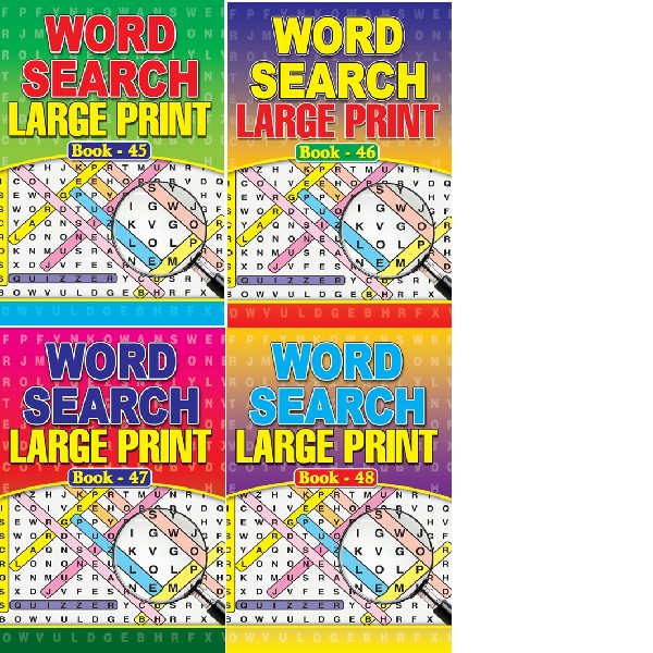 A4 Large Print Wordsearch 45-48 4T