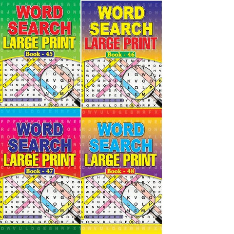 A4 Large Print Wordsearch 45-48 4T