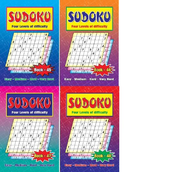 A5 Sudoku 49-52 BACKORDER STOCK AVAILABLE 13TH APRIL
