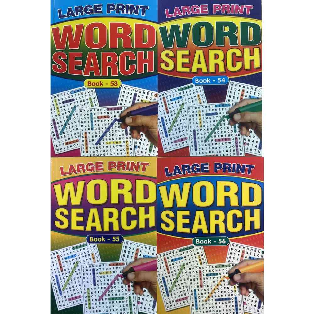 A5 Large Print Wordsearch 53-56  AVAILABLE DECEMBER