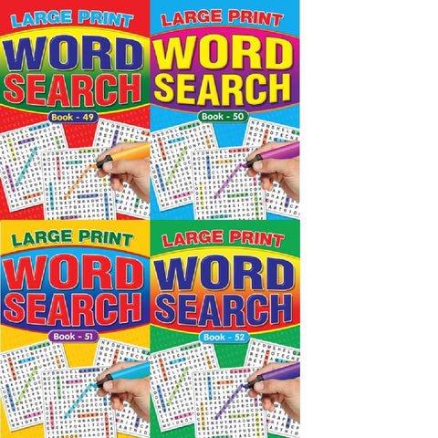 A5 Large Print Wordsearch Book 49-52