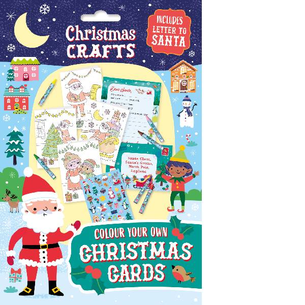 Christmas Crafts Colour Your Own Christmas Cards & Santa Letters