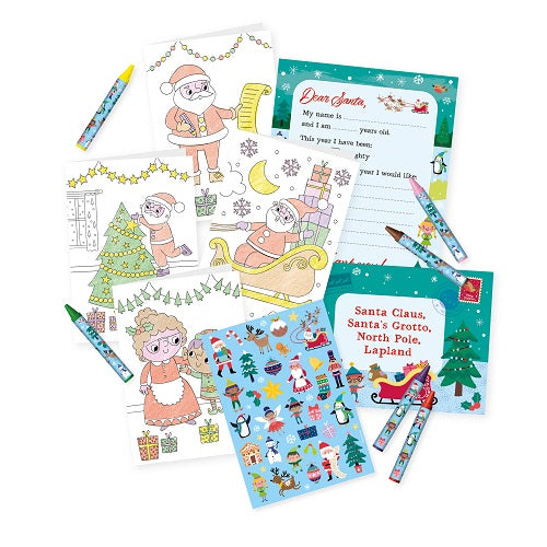 Christmas Crafts Colour Your Own Christmas Cards & Santa Letters