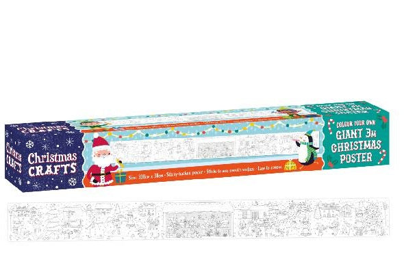 Christmas Crafts Colour Your Own 3M Christmas Poster