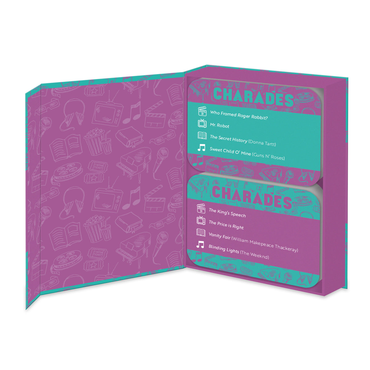 100 Trivia Card Charades Game
