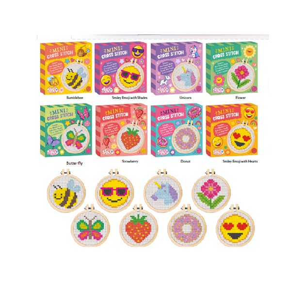 Craft Club CDU Mini Cross Stitch  8T (Pack of 16)