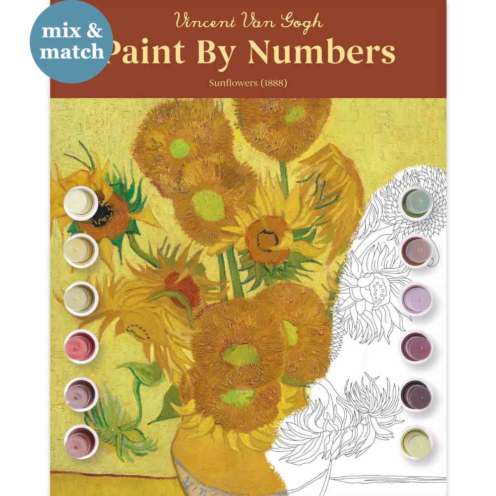 A3 Envelope Paint By Numbers Sunflowers  - BACKORDER DUE OCTOBER