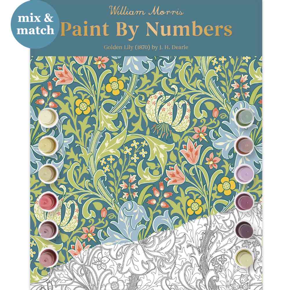 A3 Envelope Paint By Numbers Golden Lily - BACKORDER DUE OCTOBER