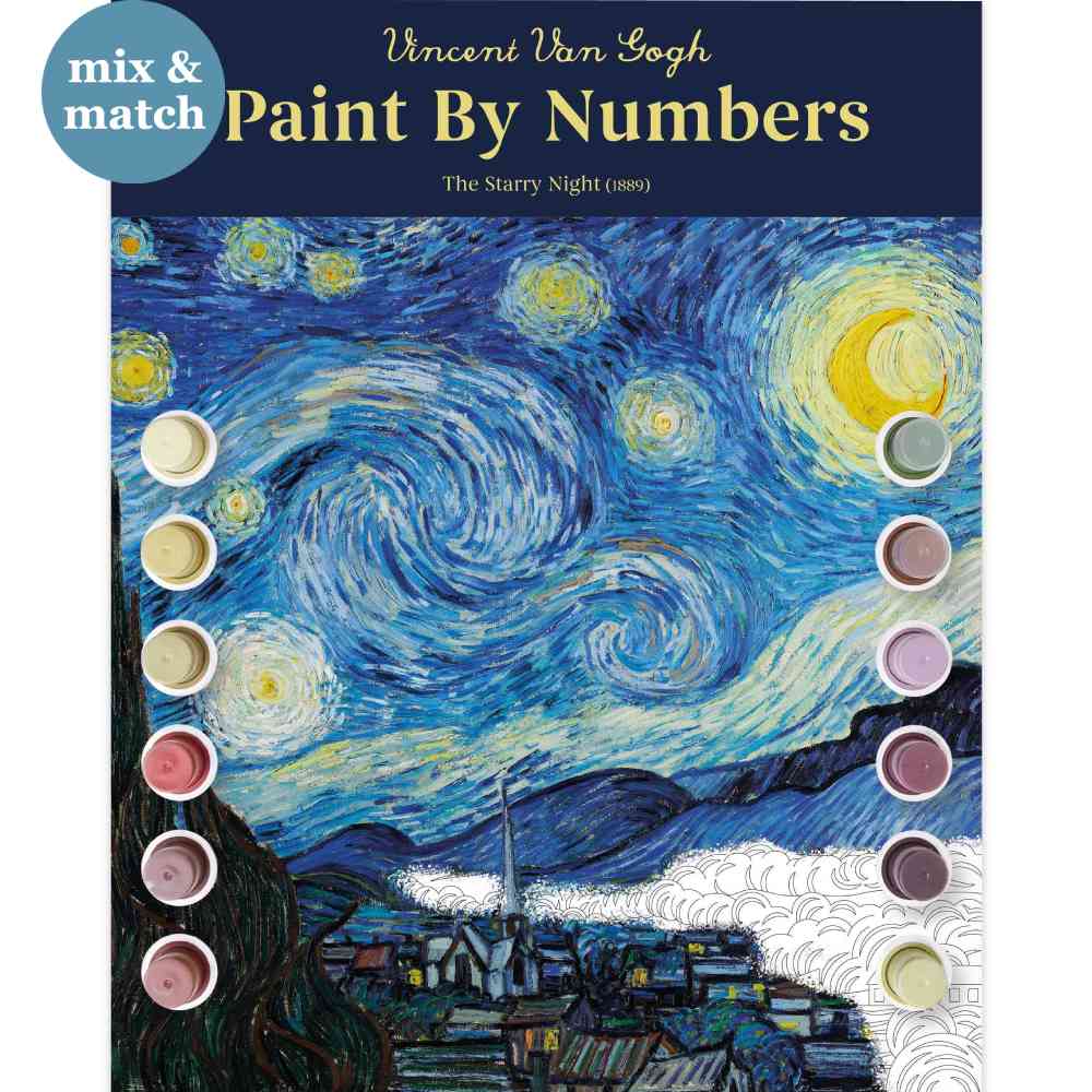 A3 Envelope Paint By Numbers Starry Night  BACKORDER DUE OCTOBER
