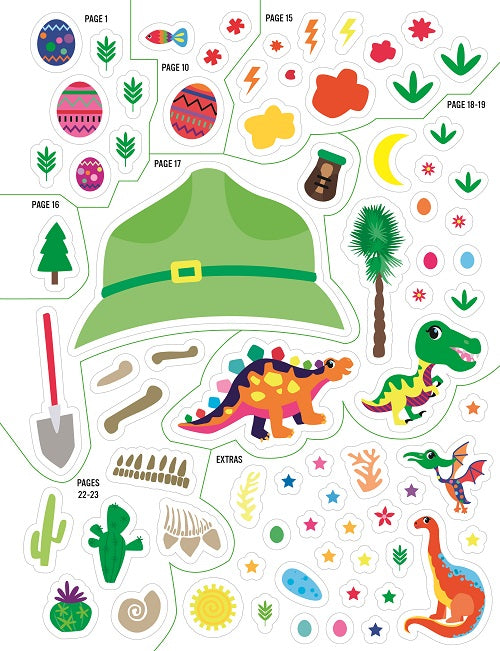 Little Adventures Dinosaur Sticker Activity