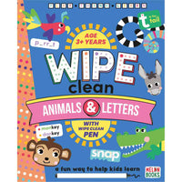 Animals And Letters Wipe Clean