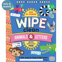 Animals And Letters Wipe Clean
