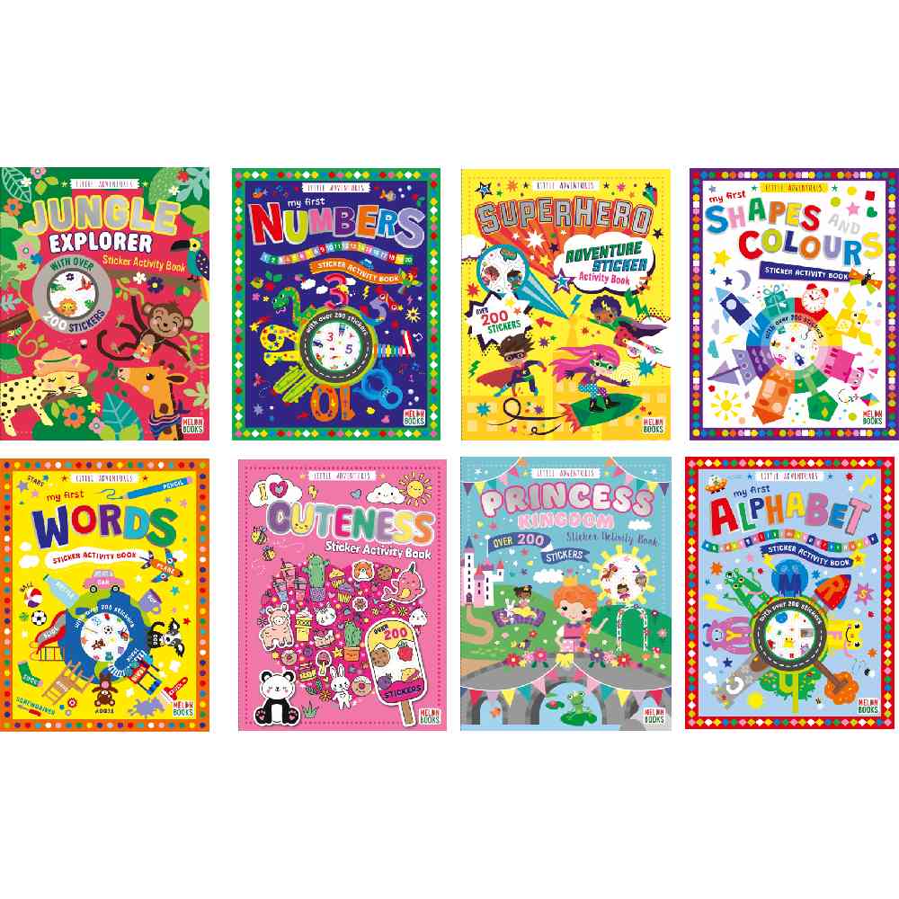 Little Adventure Sticker Activity PACK 24 assorted