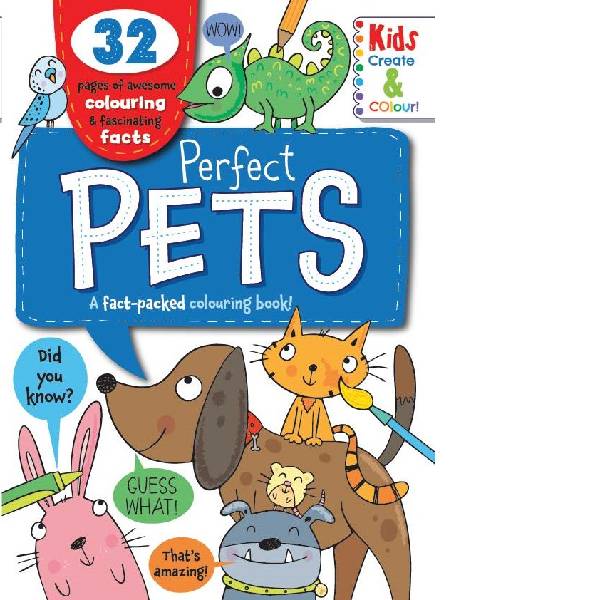 Perfect Pets Fact Colouring Book