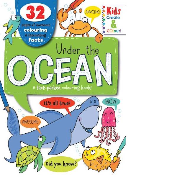 Under The Ocean Fact Colouring Book - Available March