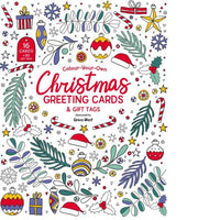 Colour Your Own Christmas Greeting Card & Gift Tag