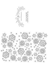 Colour Your Own Christmas Greeting Card & Gift Tag