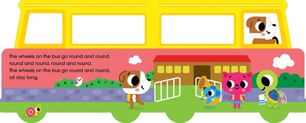 The Wheels On The Bus Shaped Board Book