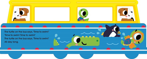 The Wheels On The Bus Shaped Board Book