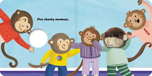 Five Cheeky Monkeys Finger Puppet