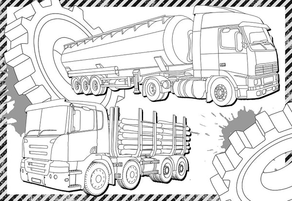 Mighty Machines 1000 Stickers & Colour