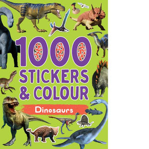 Dinosaurs 1000 Stickers & Colour