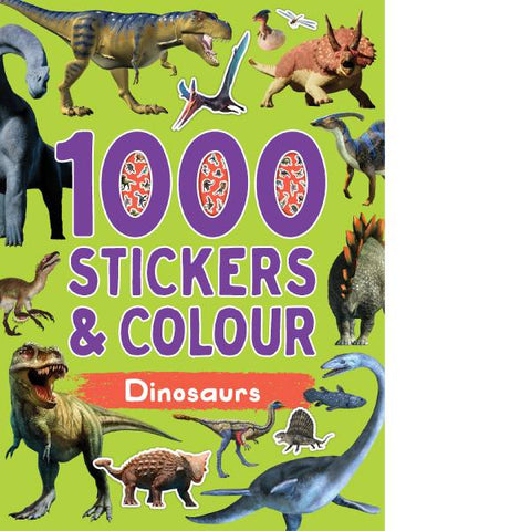 Dinosaurs 1000 Stickers & Colour
