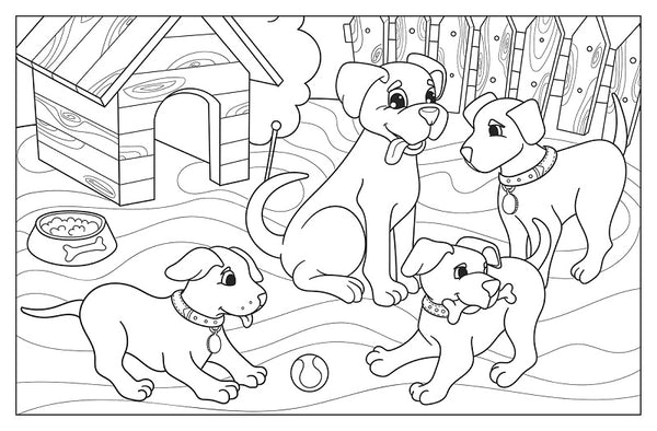 Cute Animals 1000 Stickers & Colour