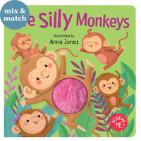 Squeaky Plush Five Silly Monkeys Board