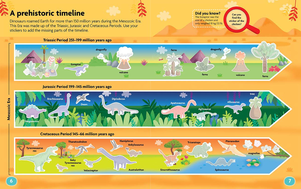 Dinosaur Sticker Activity