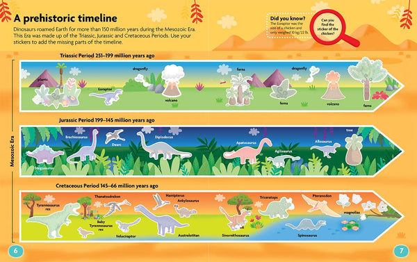 Dinosaur Sticker Activity
