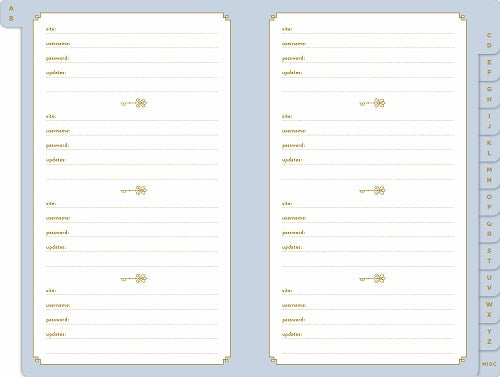 Password Keeper Journal