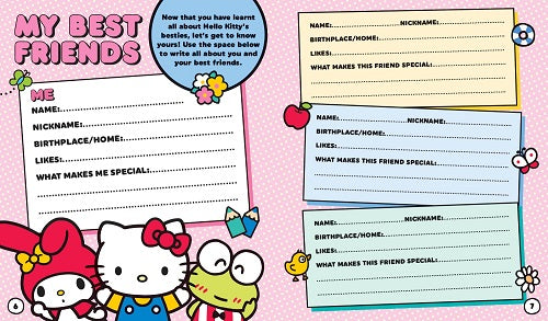 Hello Kitty Book With Bag Tag