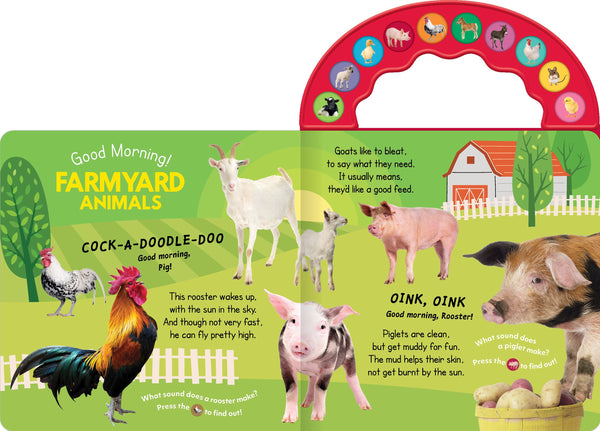 10 Button Carry Along Sound Book  Good Morning On the Farm