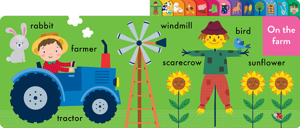 On The Farm Chunky Tabbed Board Book