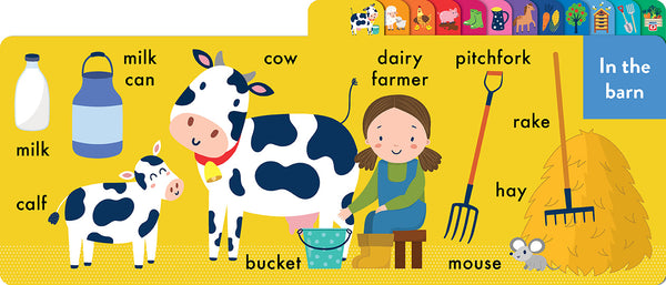 On The Farm Chunky Tabbed Board Book