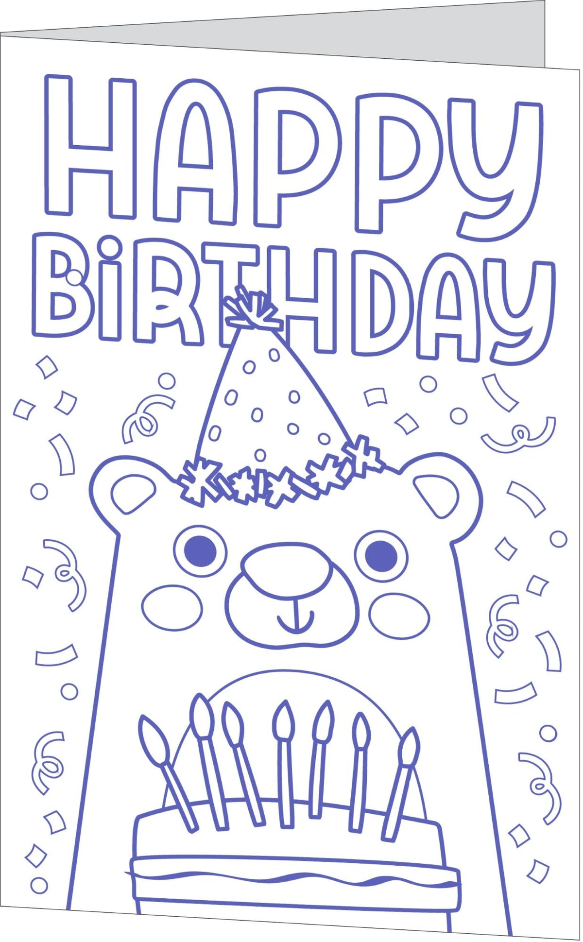 Colour Me Happy Birthday Greeting Card And Tags