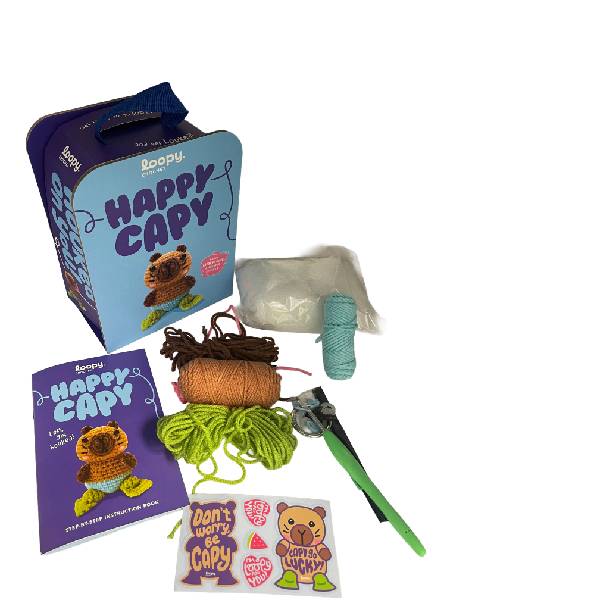 Happy Capy Crochet Book & Kit