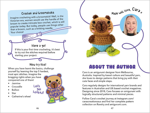 Happy Capy Crochet Book & Kit