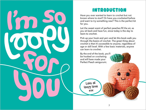 Perfect Peach Crochet Book & Kit