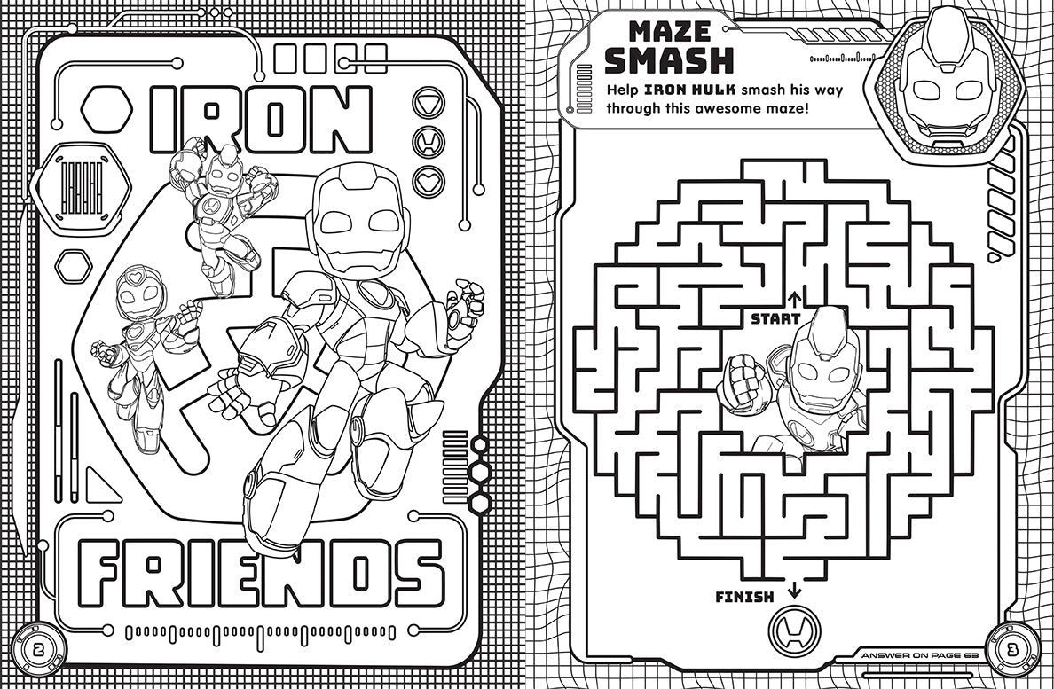 Iron Man & his Awesome Friends Mega Colouring Book