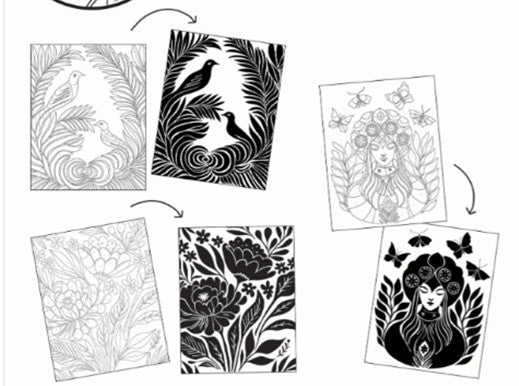 Colour Your Own Monochrome Gallery Wall Art