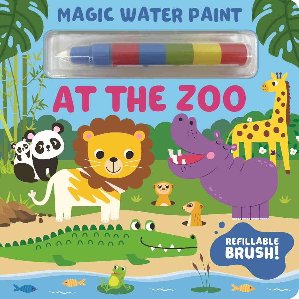 At The Zoo Magic Painting Board Book