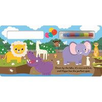 At The Zoo Magic Painting Board Book