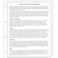 Just in Case  Document Folio