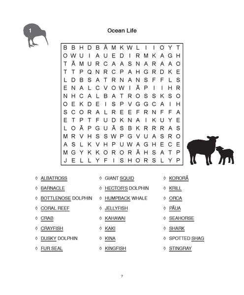 Kiwi Wordsearch  Puzzle Book