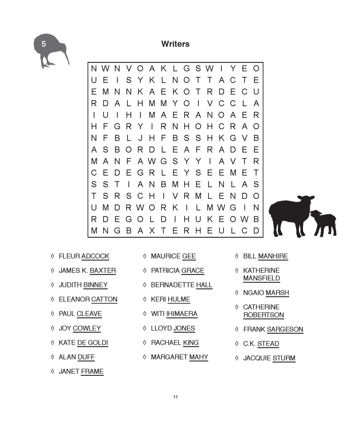 Kiwi Wordsearch  Puzzle Book