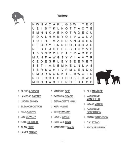 Kiwi Wordsearch  Puzzle Book